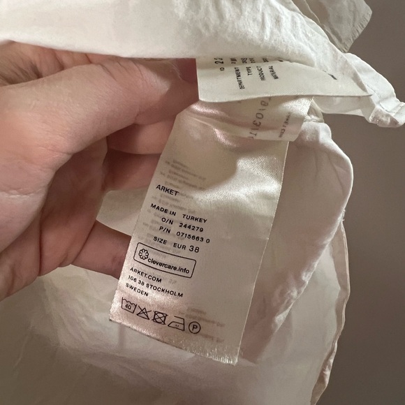 Arket Regular Fit Cotton Poplin Button Down - Picture 8 of 12